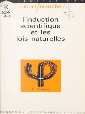 cover image of L'induction scientifique et les lois naturelles